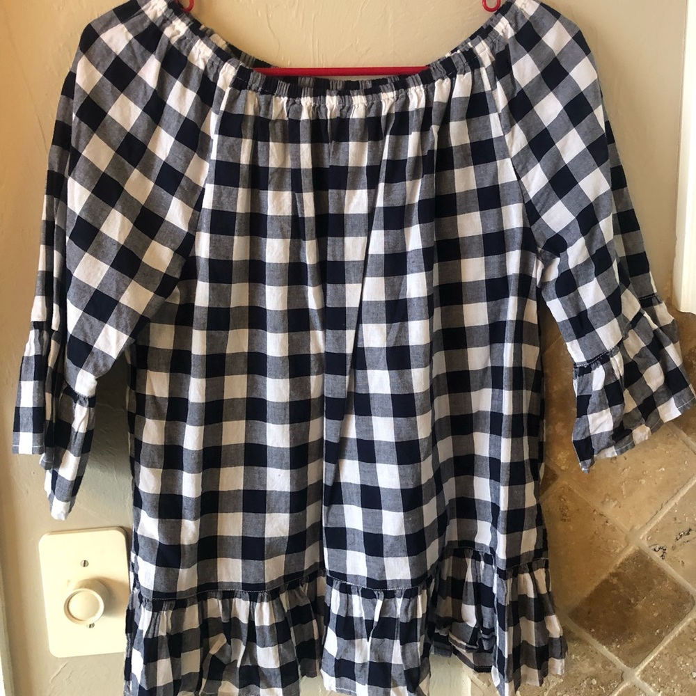 Crown & Ivy Gingham Blouse